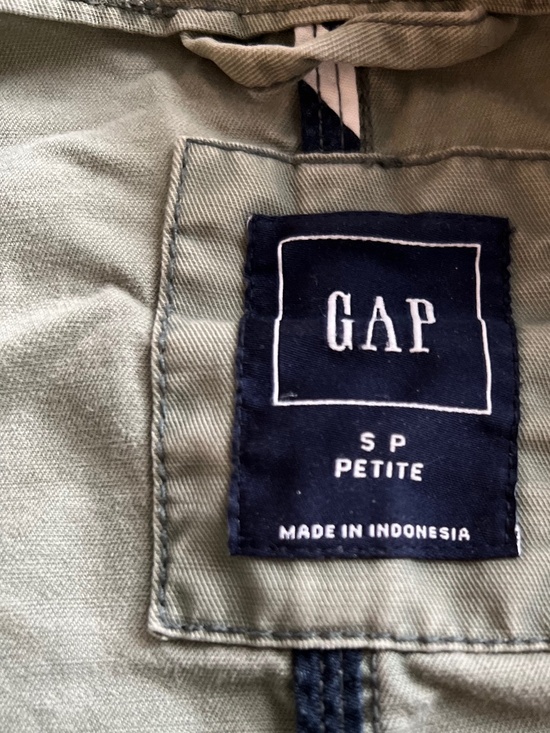 Gap Chore/Utility Jacket (Small Petite, Women, Sage Green) - Picture 3 of 3